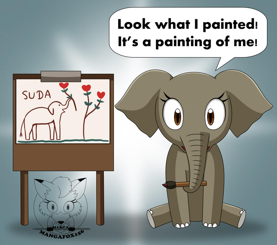 Suda the Painting Elephant by MangaFox156 on DeviantArt