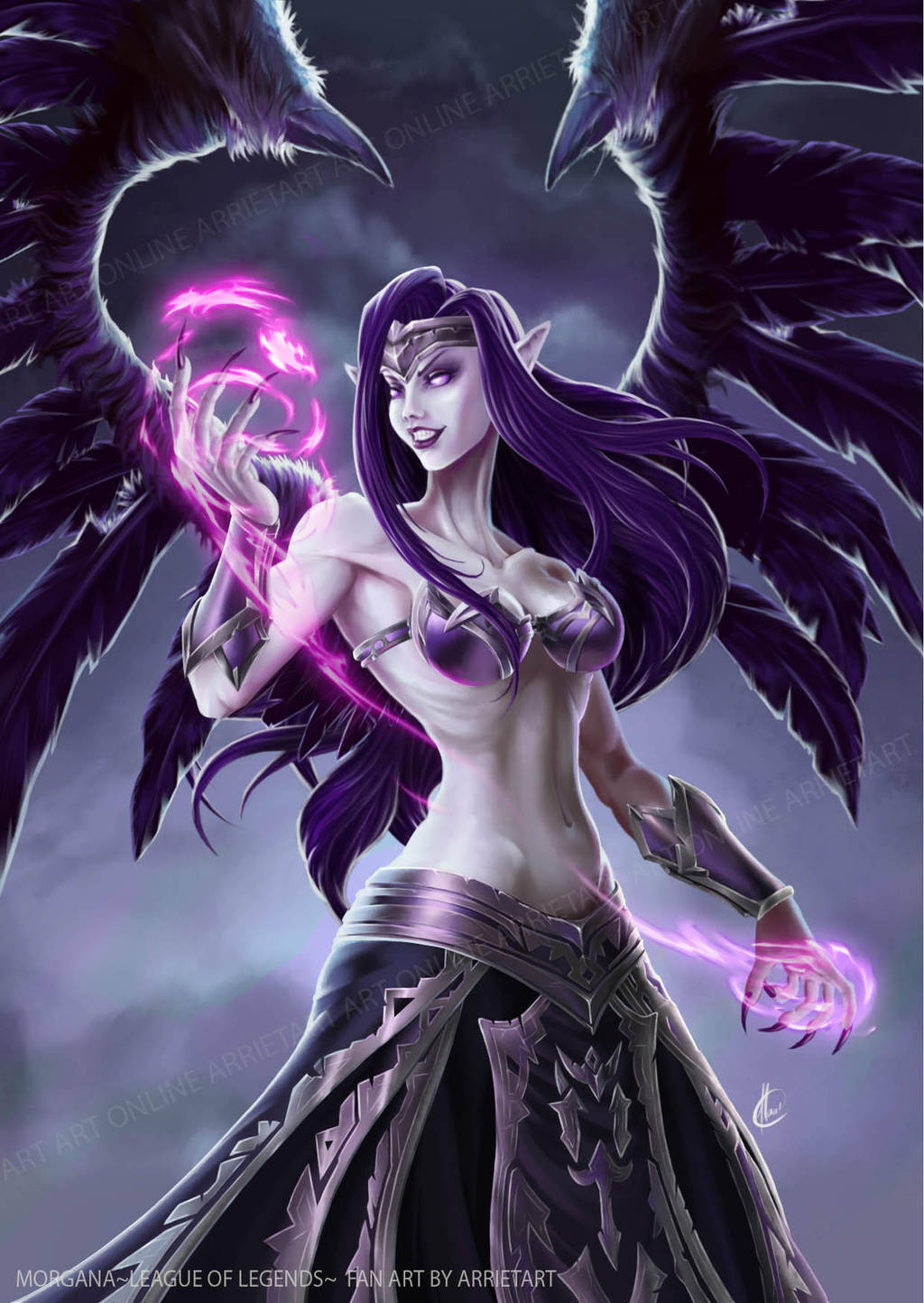 Morgana League of Legends Fan Art by Arrietart