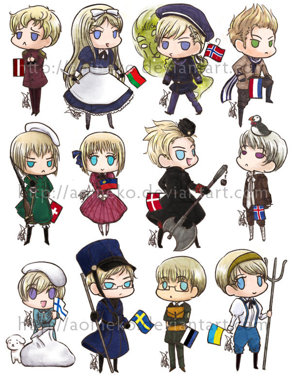 Axis Powers Hetalia: Stickers3 by aoineko