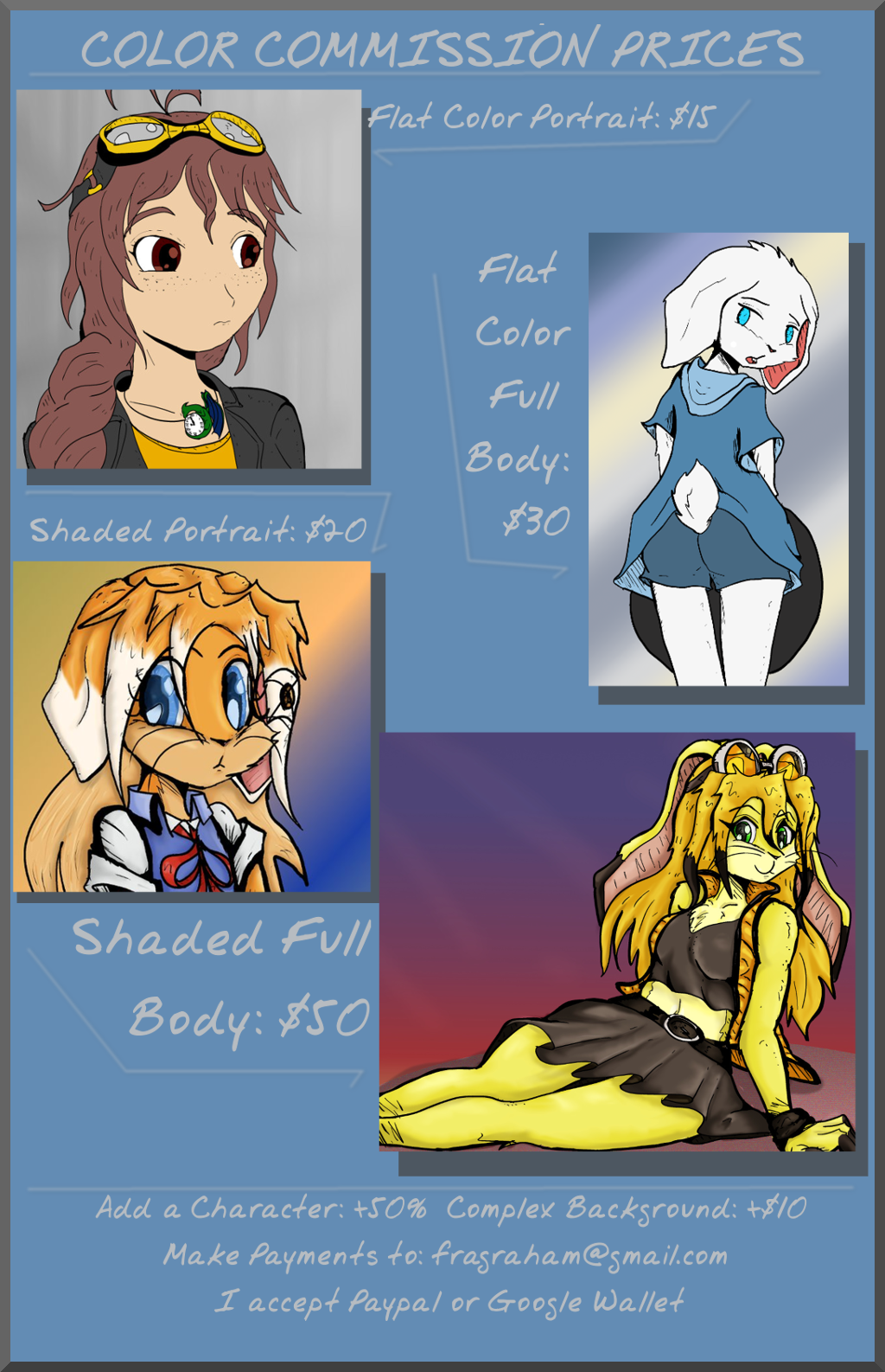 Color Commissions Price List by Fragraham
