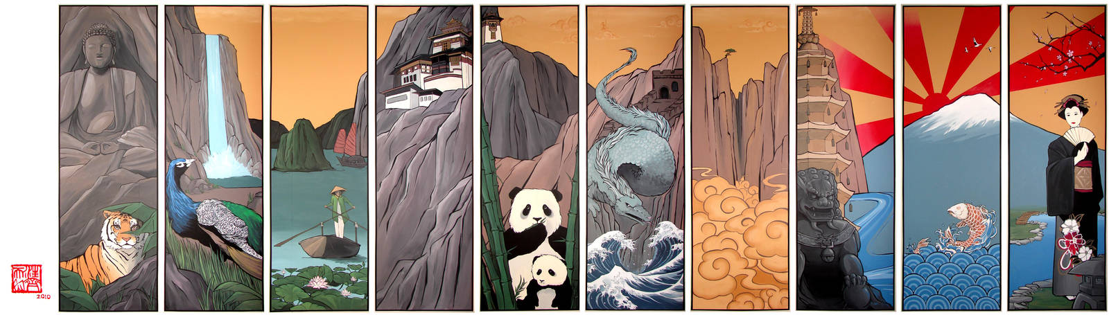 Asia Mural by Lenqi