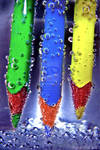 Drowning pencils by Lanzie