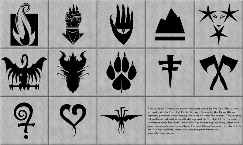 13th Age Icons in Vector Format by DLIMedia