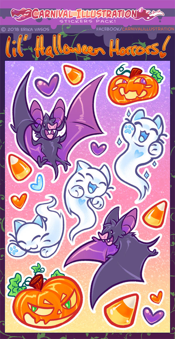 Lil' Spookums Sticker Sheet! by carnival