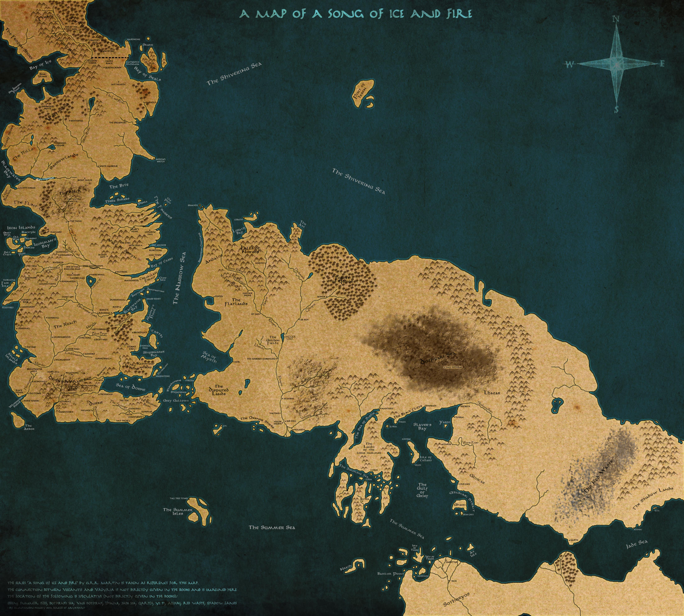 A Map of A Song of Ice and Fire Version 2 by scrollsofaryavart on DeviantArt A Map of A Song of Ice and Fire Version 2 by scrollsofaryavart on DeviantArt