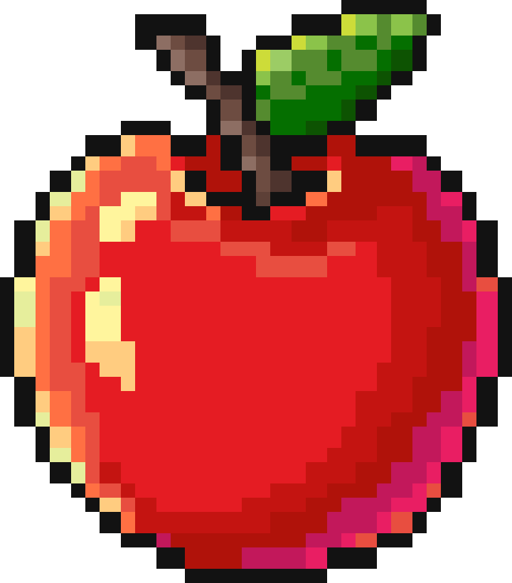 Pixelart Apple by Luna4s on DeviantArt