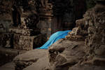 blue body in Angkor by burkinafazo