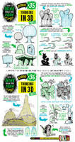 How to draw in 3D THREE DIMENSIONS tutorial by EtheringtonBrothers