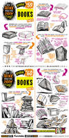 How to draw BOOKS and SPELL BOOKS tutorial by EtheringtonBrothers