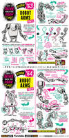 How to draw ROBOT MECH ARMS tutorial by EtheringtonBrothers