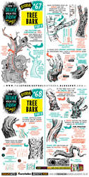 How to draw TREE BARK tutorial by STUDIOBLINKTWICE