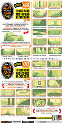 How to draw FOREGROUND MIDGROUND BACKGROUND by EtheringtonBrothers