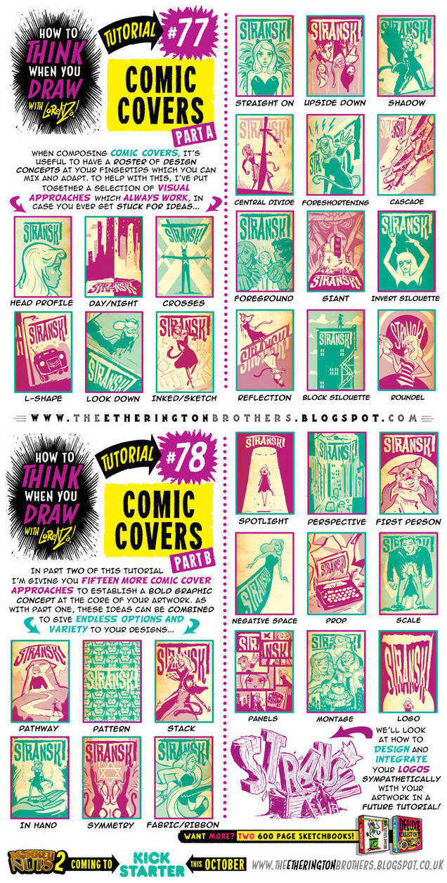 How to draw COMIC COVERS tutorial by STUDIOBLINKTWICE