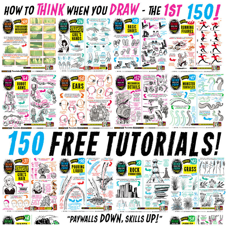 Links to EVERY ONE of my 150 FREE TUTORIALS! by EtheringtonBrothers