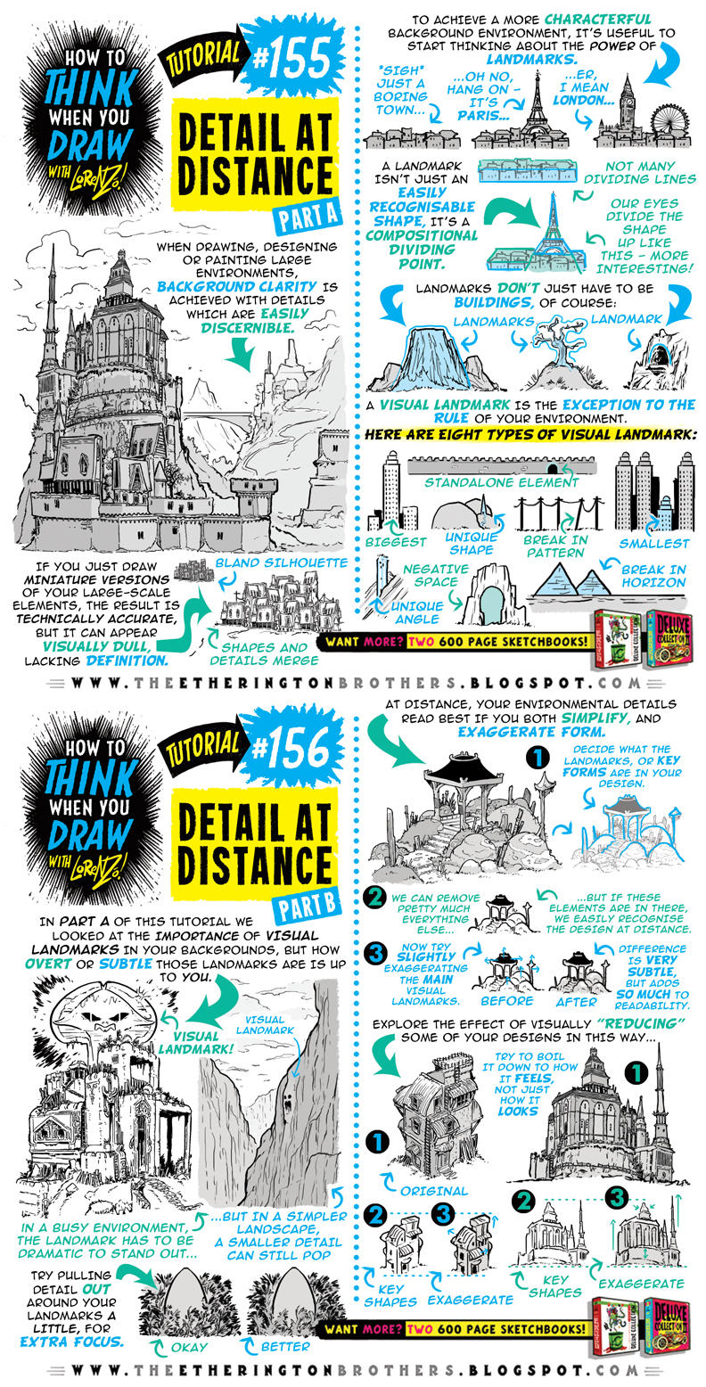 How to draw DETAIL AT DISTANCE tutorial by STUDIOBLINKTWICE