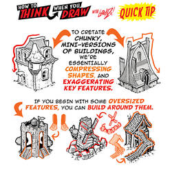 How to draw GAME BUILDINGS QUICK TIP! by EtheringtonBrothers