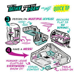 MORE How to draw INTERIORS QUICK TIPS! by EtheringtonBrothers