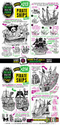 How to draw PIRATE SHIPS tutorial! by EtheringtonBrothers