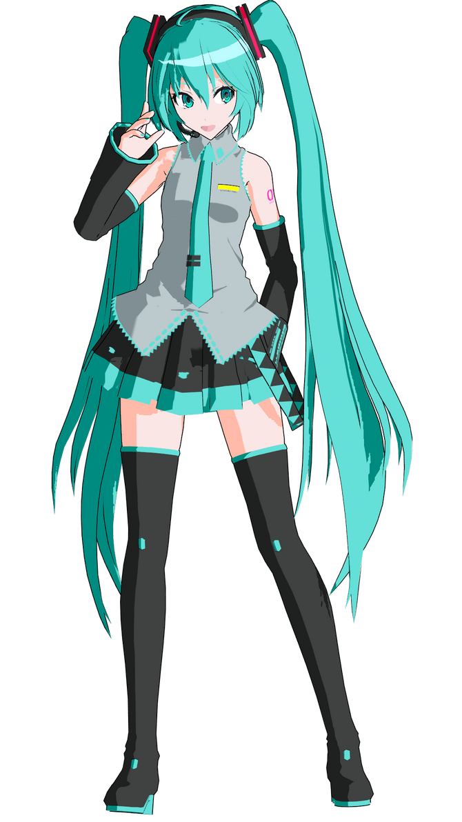 Mmd Tda Anime Miku By Amanehatsura On Deviantart