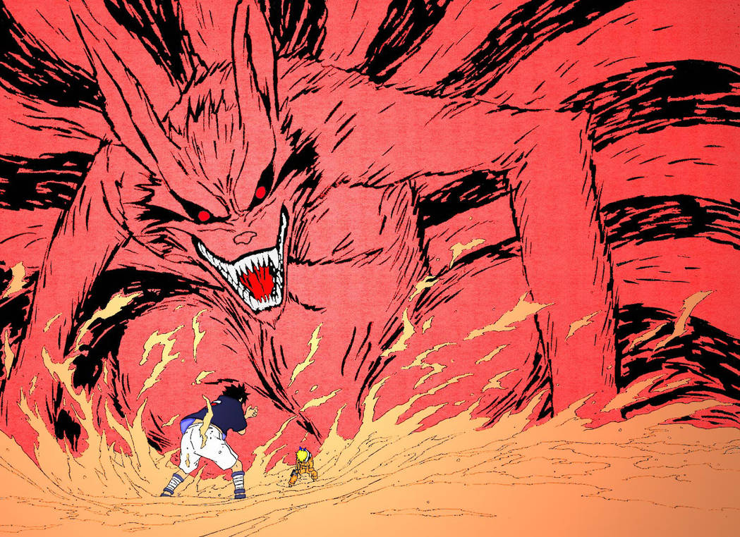 Sasuke Vs Kyuubi Naruto By Fadewolf Sasuke Vs Kyuubi Naruto By Fadewolf