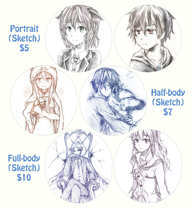 Commission Price List (Sketch) by SFrostWing Commission Price List (Sketch) by SFrostWing