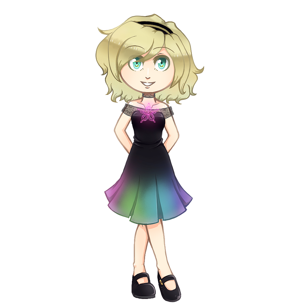 UTAU | Violet Aura | Semi-chibi by SpanishPandaHero