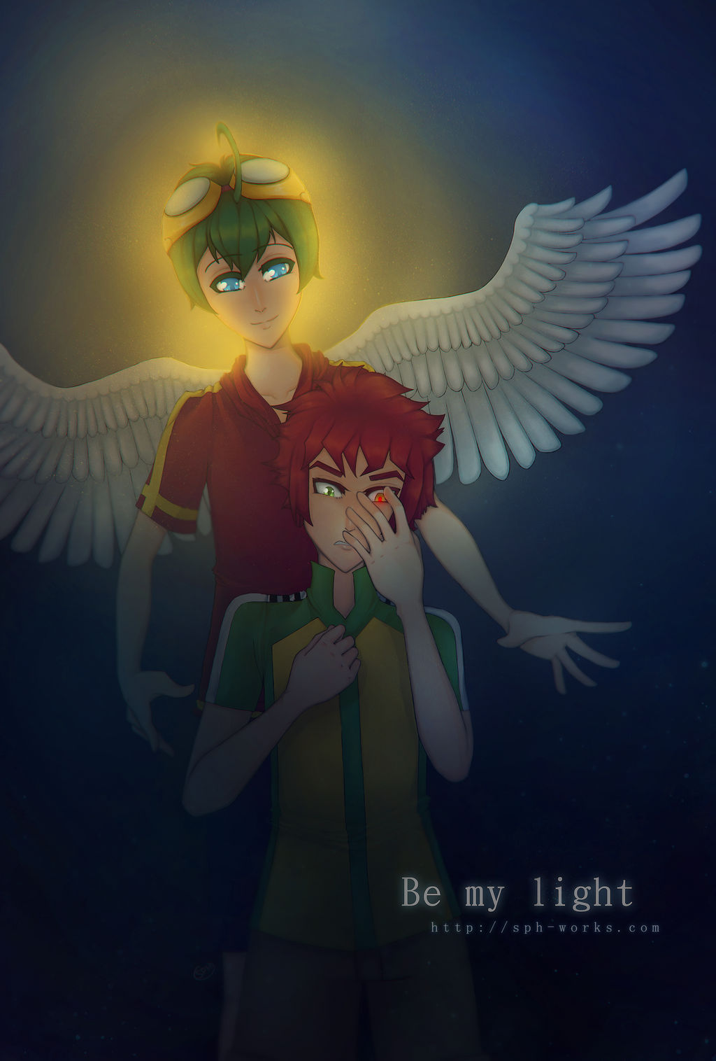 Appmon (Digimon)| Be my light | Haru and Yuujin by SpanishPandaHero