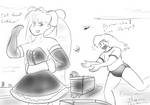 Matilda throwing a tiny over shoulder by Feyzer