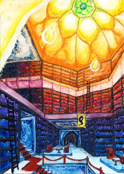 Ein Abend in der Bibliothek by sockenzombie