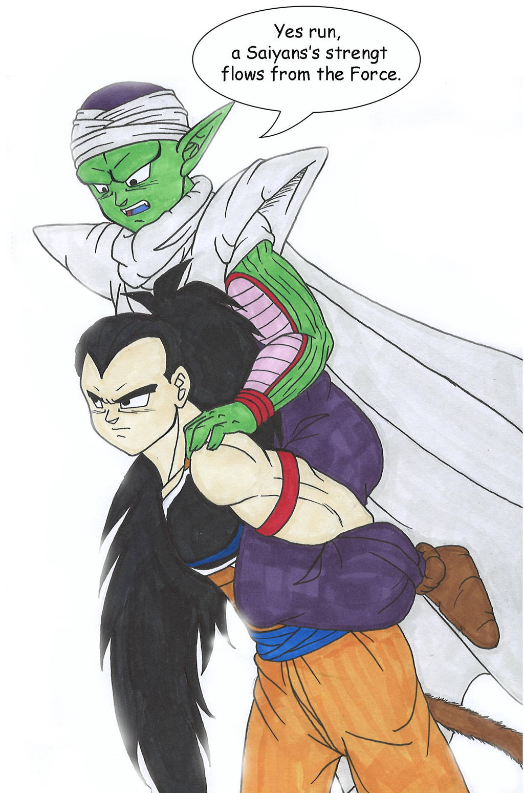 DB Raditz and Piccolo training by IsabellaFaleno on DeviantArt