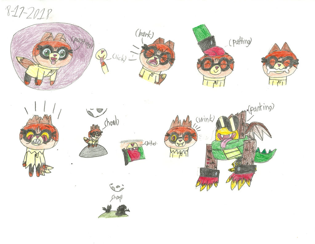 UNKY - Hawkofox Were-Doodles by worldofcaitlyn