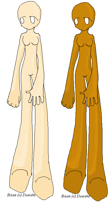 Anime Body Bases By Dueski On Deviantart