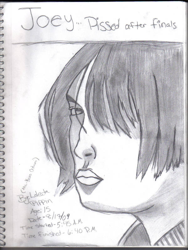 Joey pissed off after finals by Emo-Gothic-Seiya