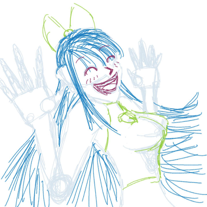Happy Anime Girl Quick Sketch Base By Naminaqueenofdemons On Deviantart