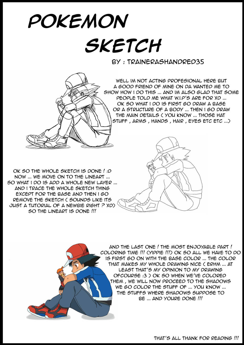 Pokemon art style guides favourites by CharredAmber on DeviantArt