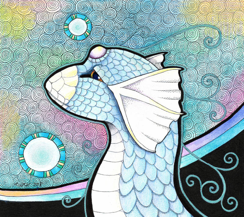 Dratini as Totem by Ravenari