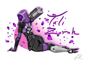 Tali pin up by upshdragoon