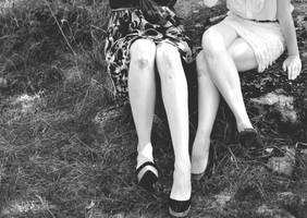 watercolor knees by HelloImAnn