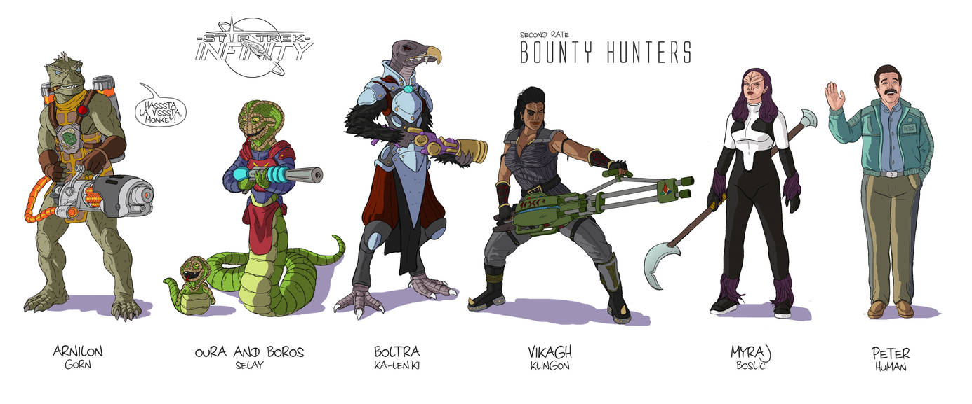 star trek infinity bounty hunters 2 color by damon1984 on deviantart