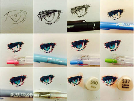 How I Draw Eyes: TUTORIAL by Katlynchan