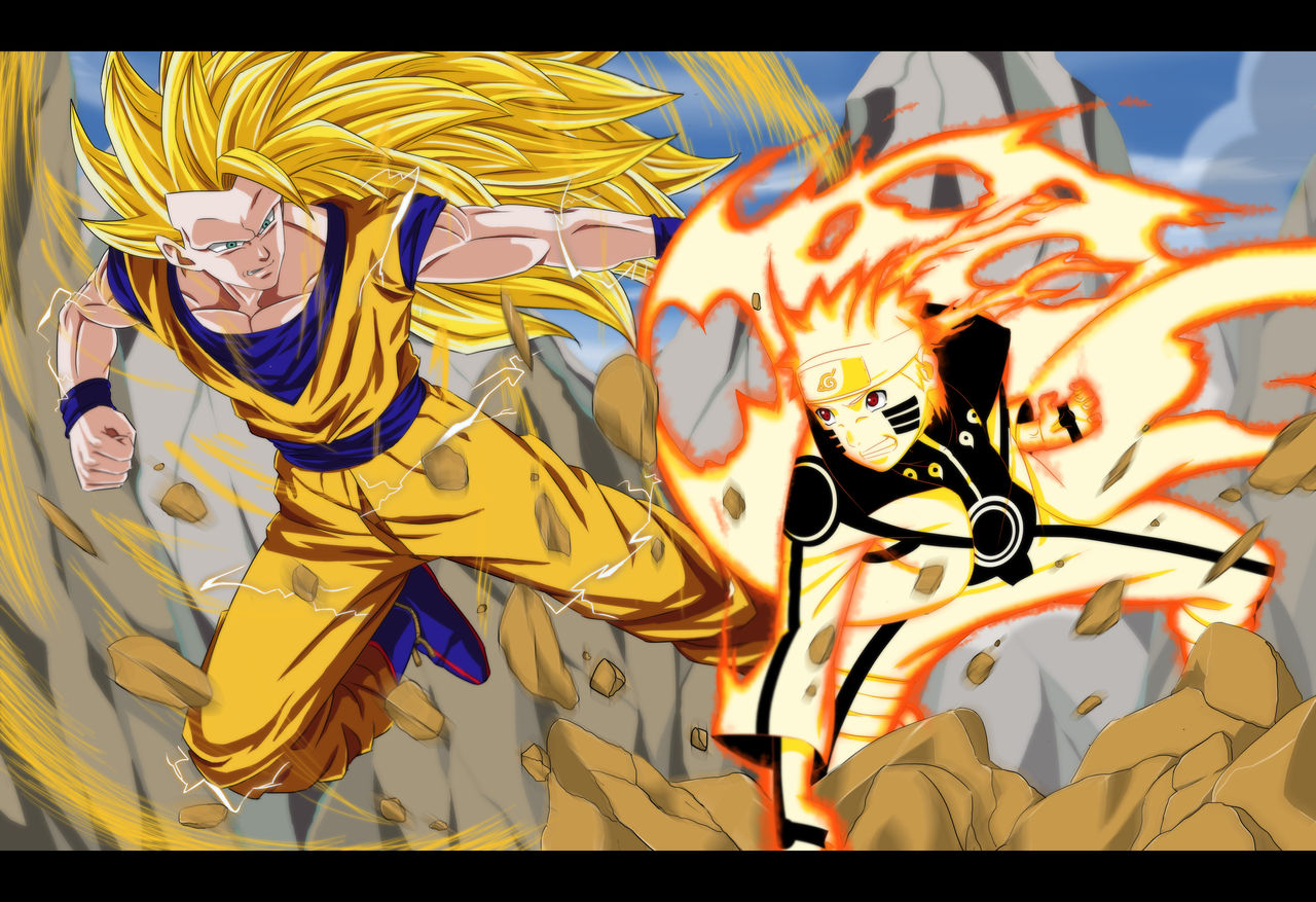 Commission - Naruto VS Goku by dannex009 on DeviantArt