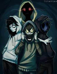 |Creepypasta| Hoodie Squad |+SPEEDPAINT| by 0ktavian