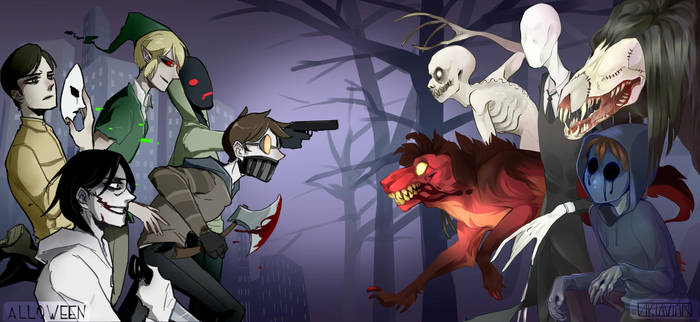 |Collab with Alloween| Not all monsters are human by 0ktavian