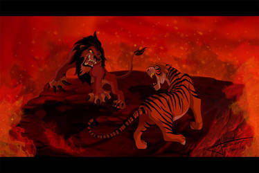 Scar VS Shere Khan by Grincha