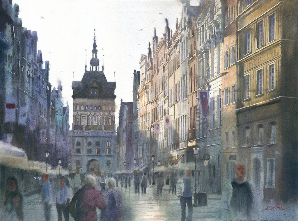 Dawn at Dluga street Gdansk by GreeGW