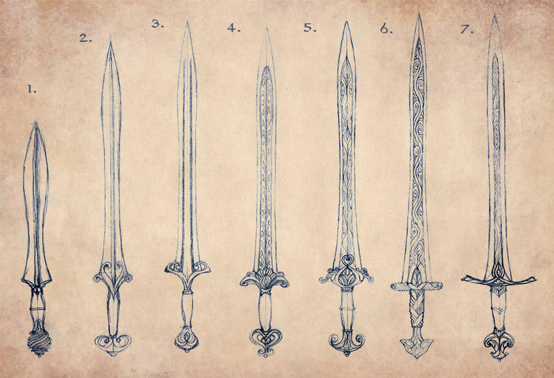 Elven Sword Evolution by Merlkir