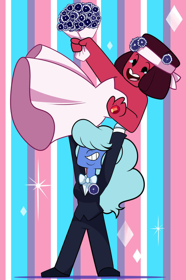 I referenced their wedding attire from the toy leaks lol ------->www.youtube.com/watch?v=ABTgJw… Glad I had a chance to post this before their confirmed outfits!  Ruby & Sapphire...