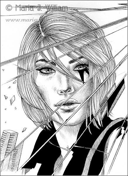 Inktober 2018 - Shattered by MJWilliam