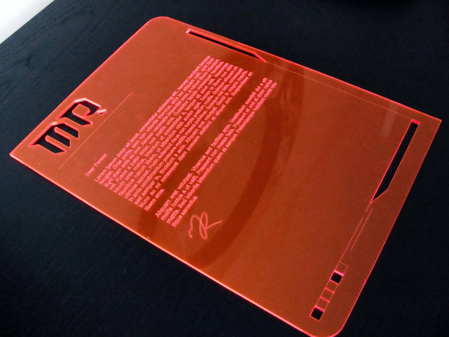 Acrylic Letterhead by CowboyFromHull