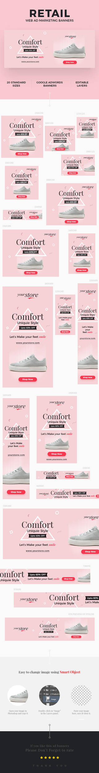 Retail Web Ad Marketing Banners by webduckdesign